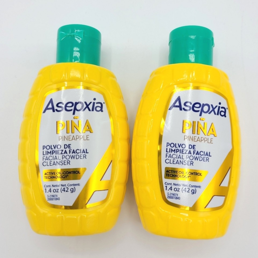 2x Asepxia Pineapple Facial Powder Cleanser Non-Abrasive Exfoliating Face Wash